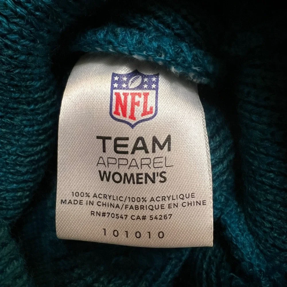 NFL Philadelphia Eagles‎ Green Sports Fan Tailgating Knit Pom Pom Beanie Hat OS